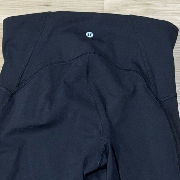 Lululemon Train Times Crop (17") Leggings Black Women’s 6 - Picture 3 of 5